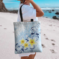 FSM Chuuk Constitution Day Tote Bag Polynesian Curves Plumeria LT05 - Polynesian Pride