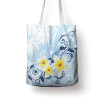 FSM Chuuk Constitution Day Tote Bag Polynesian Curves Plumeria LT05 - Polynesian Pride