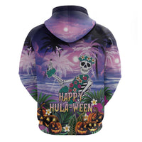 Happy Hulaween Hoodie Mahaloween Skeleton Dancing
