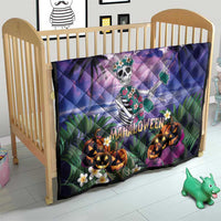 Happy Hulaween Quilt Mahaloween Skeleton Dancing