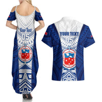 Custom Samoa Rugby Couples Matching Summer Maxi Dress and Hawaiian Shirt 2023 Pacific Championships Polynesian Pattern LT05 - Polynesian Pride