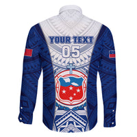 Custom Samoa Rugby Family Matching Long Sleeve Bodycon Dress and Hawaiian Shirt 2023 Pacific Championships Polynesian Pattern LT05 - Polynesian Pride