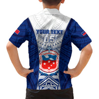 Custom Samoa Rugby Kid Hawaiian Shirt 2023 Pacific Championships Polynesian Pattern LT05 - Polynesian Pride