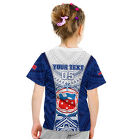 Custom Samoa Rugby Kid T Shirt 2023 Pacific Championships Polynesian Pattern LT05 - Polynesian Pride