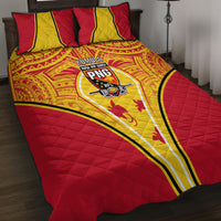 Papua New Guinea Rugby Quilt Bed Set 2023 Pacific Championships The Kumuls LT05 - Polynesian Pride