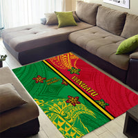 Vanuatu Happy Unity Day Area Rug Polynesian Plumeria LT05 - Polynesian Pride