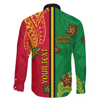 Personalised Vanuatu Happy Unity Day Family Matching Puletasi Dress and Hawaiian Shirt Polynesian Plumeria LT05 - Polynesian Pride