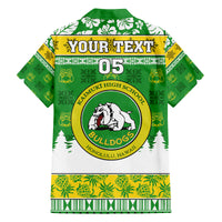 Custom Hawaii Kaimuki High School Christmas Family Matching Puletasi Dress and Hawaiian Shirt Tropical Santa Claus LT05 - Polynesian Pride