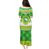 Custom Hawaii Kaimuki High School Christmas Puletasi Tropical Santa Claus LT05 - Polynesian Pride