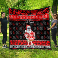 Custom Hawaii Kalani High School Christmas Quilt Tropical Santa Claus LT05 - Polynesian Pride