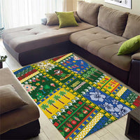 Solomon Islands Christmas Area Rug Festive Beach Vibes - Polynesian Pride