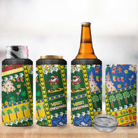 Solomon Islands Christmas 4 in 1 Can Cooler Tumbler Festive Beach Vibes - Polynesian Pride