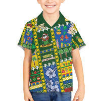 Solomon Islands Christmas Family Matching Long Sleeve Bodycon Dress and Hawaiian Shirt Festive Beach Vibes - Polynesian Pride