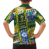 Solomon Islands Christmas Family Matching Summer Maxi Dress and Hawaiian Shirt Festive Beach Vibes - Polynesian Pride