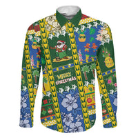 Solomon Islands Christmas Family Matching Summer Maxi Dress and Hawaiian Shirt Festive Beach Vibes - Polynesian Pride