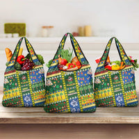 Solomon Islands Christmas Grocery Bag Festive Beach Vibes - Polynesian Pride