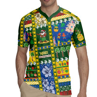 Solomon Islands Christmas Rugby Jersey Festive Beach Vibes - Polynesian Pride