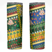 Solomon Islands Christmas Skinny Tumbler Festive Beach Vibes - Polynesian Pride