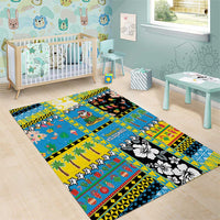 Tuvalu Christmas Area Rug Festive Beach Vibes - Polynesian Pride