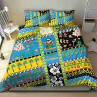 Tuvalu Christmas Bedding Set Festive Beach Vibes - Polynesian Pride