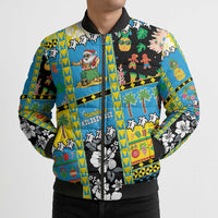 Tuvalu Christmas Bomber Puffer Jacket Festive Beach Vibes - Polynesian Pride