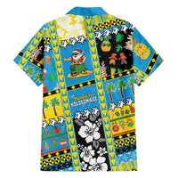 Tuvalu Christmas Family Matching Long Sleeve Bodycon Dress and Hawaiian Shirt Festive Beach Vibes - Polynesian Pride