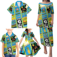 Tuvalu Christmas Family Matching Puletasi and Hawaiian Shirt Festive Beach Vibes - Polynesian Pride