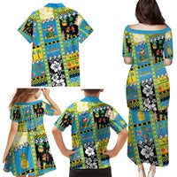 Tuvalu Christmas Family Matching Puletasi and Hawaiian Shirt Festive Beach Vibes - Polynesian Pride