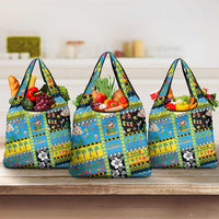 Tuvalu Christmas Grocery Bag Festive Beach Vibes - Polynesian Pride