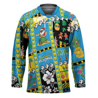 Tuvalu Christmas Hockey Jersey Festive Beach Vibes - Polynesian Pride