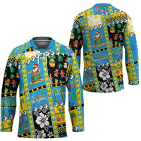 Tuvalu Christmas Hockey Jersey Festive Beach Vibes - Polynesian Pride