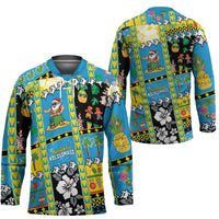 Tuvalu Christmas Hockey Jersey Festive Beach Vibes - Polynesian Pride