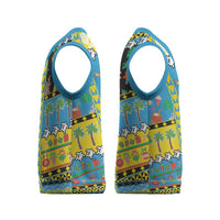 Tuvalu Christmas Knitted V-Neck Vest Festive Beach Vibes - Polynesian Pride