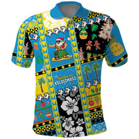 Tuvalu Christmas Polo Shirt Festive Beach Vibes - Polynesian Pride