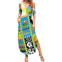 Tuvalu Christmas Summer Maxi Dress Festive Beach Vibes - Polynesian Pride