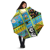 Tuvalu Christmas Umbrella Festive Beach Vibes - Polynesian Pride