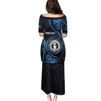 Personalized Northern Mariana Islands Family Matching Puletasi and Hawaiian Shirt Ocean Floral Pattern LT05 - Polynesian Pride