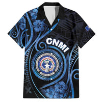Personalized Northern Mariana Islands Hawaiian Shirt Ocean Floral Pattern LT05 Black - Polynesian Pride