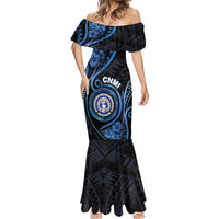 Personalized Northern Mariana Islands Mermaid Dress Ocean Floral Pattern LT05 - Polynesian Pride