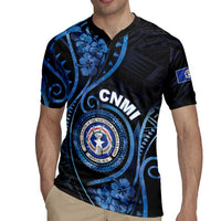 Personalized Northern Mariana Islands Rugby Jersey Ocean Floral Pattern LT05 - Polynesian Pride