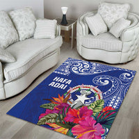 Hafa Adai Northern Mariana Islands Area Rug Polynesian Tribal Pattern LT05
