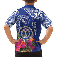 Hafa Adai Northern Mariana Islands Kid Hawaiian Shirt Polynesian Tribal Pattern LT05 - Polynesian Pride