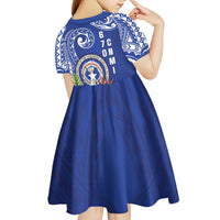 Hafa Adai Northern Mariana Islands Kid Short Sleeve Dress Polynesian Tribal Pattern LT05 - Polynesian Pride