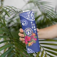 Hafa Adai Northern Mariana Islands Skinny Tumbler Polynesian Tribal Pattern LT05 - Polynesian Pride