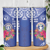 Hafa Adai Northern Mariana Islands Skinny Tumbler Polynesian Tribal Pattern LT05 - Polynesian Pride