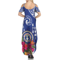 Hafa Adai Northern Mariana Islands Summer Maxi Dress Polynesian Tribal Pattern LT05 - Polynesian Pride