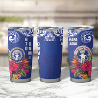 Hafa Adai Northern Mariana Islands Tumbler Cup Polynesian Tribal Pattern LT05 - Polynesian Pride