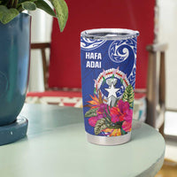 Hafa Adai Northern Mariana Islands Tumbler Cup Polynesian Tribal Pattern LT05 - Polynesian Pride