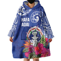 Hafa Adai Northern Mariana Islands Wearable Blanket Hoodie Polynesian Tribal Pattern LT05 - Polynesian Pride
