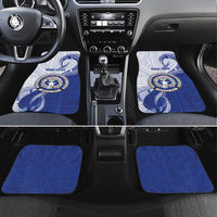 Northern Mariana Islands Car Mats CNMI Seal LT05 Set 4pcs Blue - Polynesian Pride